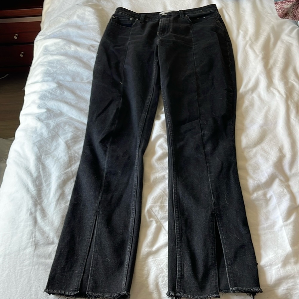 Curve love split hem jeans